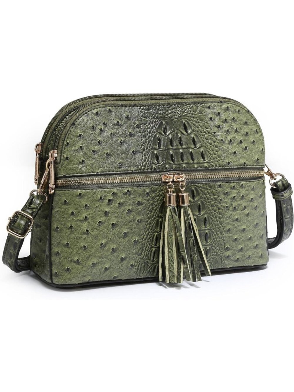 Chic Tassel Zipper Crossbody Bag for Women | Stylish Travel Purse with Multi
